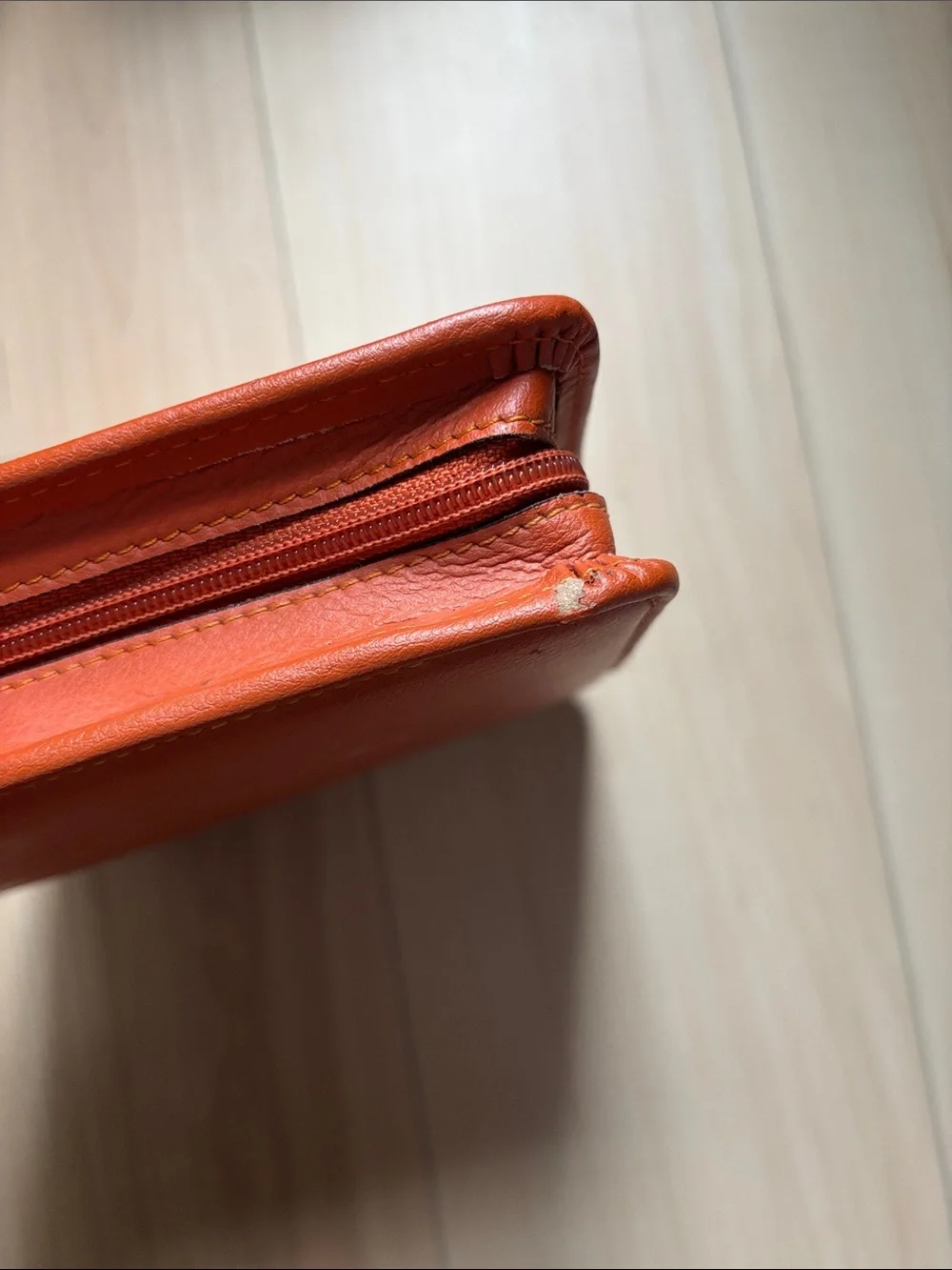 Franklin Covey Leather Binder Planner   Burnt Orange